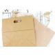 Brown Takeaway Paper Bags With Hang Hole / Handle Eco Friendly