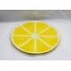 Lovely Ceramic Serving Platter Hand Painted Lemon Dinner Plates Dolomite For Children
