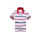 Polyester Striped  Polo Shirt Cool Breathable Quick Dry / Men's Summer Clothing