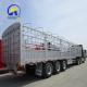 3 Axle 60 Ton Side Wall Fence Used Cargo Trailer with 7000-8000mm Wheel Base and Steel