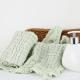 Reusable Functional Herbal Muslin Bath Towels Seersucker Style Size 25''X12''