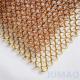 Silver Color Diamond Shaped Hole Decorative Sprial Mesh Curtain