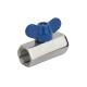 Full Bore Valve Stainless Steel Mini Ball Valve with Internal Thread Butterfly Handle