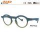 2018 new design round reading glasses ,made of PC frame,suitable for women