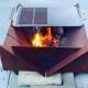 Collapsible Outdoor Camping Portable Corten Steel Metal BBQ Fire Pit Brazier