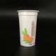 Disposable 220g Food Grade Plastic Cups With Lids Printed OEM 7 Oz