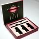 C1S C2S Corrugated Cosmetic Paper Box / Make Up Kit Box With 3 Lipgloss 2 Eyeliners