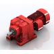 Bevel Helical Geared Motor Speed Reductor With Shaft Red Power Transmission Parts