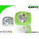 Mineral Industry LED Mining Light Adjustble Stainless Steel Clip 13000lux Hard PC Material