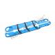Blue Adjustable Plastic ambulance Scoop Stretcher With Steel Buckle Belts