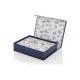Flap Lid Custom Printed Gift Boxes Modern Fashion With Inner Pattern Printing