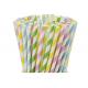 Multi Colored BPA Free 146×6mm Earth Friendly Paper Straws