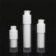 Rotary Matte White Plastic Airless Pump Cosmetic Packaging Electric Painting