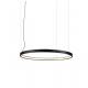 DIY black modern led ring pendant lamp led ring chandelier droplight ceiling lamp for hotel decoration