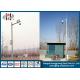 Monitor Cctv Mounting Poles / Security Camera Pole  For Security Q235 With Single Arm