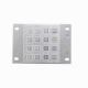 IP65 Stainless Steel ATM Encrypted Metal Pin Pad with 16 keys for Self Service Payment Kiosk