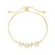 Initial 18k Gold Jewelry Personalised Zircon Letter Name Bracelet