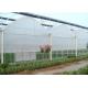 80m - 150m Plastic Film Greenhouse , Multi Span Greenhouse For Planter