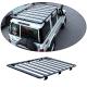 Off Road Land Cruiser LC76 Series 4x4 Roof Rack Mount in Black AL6063 SS304 for Toyota
