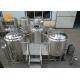 3 Vessels Micro Brewing Systems Abrasion Resistant 500L / 1000L Tanks