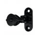 Rotation Backplate Blinds Pulley Zinc Diecast Black Wall Mount Curtain Pulley