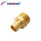 Water Supply Systems 1/2 Inch Pex Crimp Fittings Corrosion Resistance