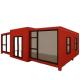 Outdoor Steel Structure Luxury Container House with Movable Folding Pitched Roof