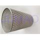 Sintered Metal Filter Elements , Wire Mesh Filter Cylinder High Temperature Resistant