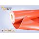 Heat Resistant 550C Thermal Insulation Fabric / Silicone Rubber Coated Fiberglass Cloth 