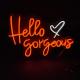 Hello gorgeous custom wedding neon sign vasten neon letter signs