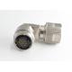 Right Angle Solder Wire Plug Circular Wire Connector 10 Pin For Servo Brake Cable