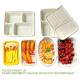Disposable Biodegradable Sugarcane Bagasse Pulp Food Container Take Away Lunch Box Sugar Cane Food Container