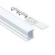 PC Diffuser Frosted Surface Mounted Aluminium Led Profile For Led Strip Lights