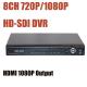 HD DVR 720P 1080P HD SDI 8CH CCTV DVR HDMI 1080P Video output H.264 Video Recorder Surveillance system