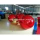 Red Color 15ft Flying Helium Inflatable Mirror Balloon For Christmas Decoration