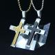 Fashion Top Trendy Stainless Steel Cross Necklace Pendant LPC348