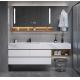 Stone Top Contemporary Bathroom Cabinets White Color With 2 Drawer