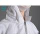 ESD Clean Room Clothing Hooded Coverall White Size S - 3XL