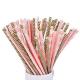 Commercial Sturdy Baby Shower Paper Straws BPA Free Assorted Paper Straws