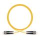 Single Mode Duplex Fiber Optic Patch Cord , ST To ST Fiber Patch Cable