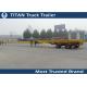 Durable Semi truck Trailer , Extendable Flatbed Trailer For Blades Transportation