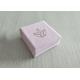 Pink Velvet Rigid Box Lid Insert Inner Tray For Jewelry Ring OEM / ODM Available