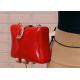 Elegant Shell Shape Ladies Red Clutch Bag Camber Acrylic Clutch Handbags