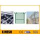 2440mm Height Security Metal Fencing 51mmx152mm Diamond Hole Size