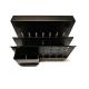 Plating Double-Deck Desk Organizer with Magnetic Pen Holder and Cable Management Tray