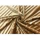 290GSM 93% Polyester Pleat Gold Velvet Upholstery Fabric For Lady'S Skirt Golden