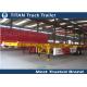 Double axles 20ft 40ft skeletal trailer chassis for containers with Double brake chamber