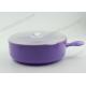 Purple Oven Proof Plastic Food Containers , Microwave Oven Plastic Bowl Light Weight