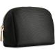Stylish Polyester Cosmetic Toiletry Bag With Gold - Tone Metal Zipper Closure