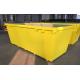 OEM Yellow Metal Skip Bin 10M3 Construction Waste Bins Customized